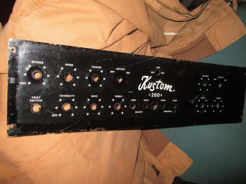 Kustom 200 amp - , faceplate